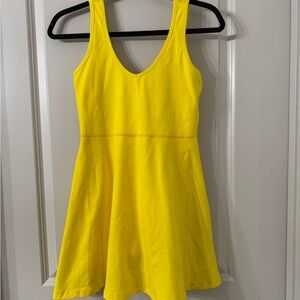 Beyond Yoga Bright Yellow Activewear Dress